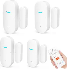 4 Pack Wifi Door Window Sensor Detector: Wireless Security Alarm Door Sensor, Tu