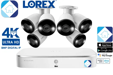 ⭐️ Lorex Fusion 4K 16-Ch 8 Wired + 8 Wi-Fi 2TB NVR & 6 Bullet Camera NEW ⭐️