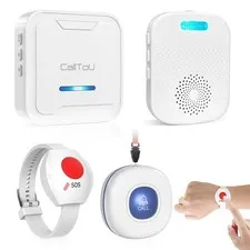 CallToU Caregiver Pager Wireless Call Button for Elderly/Senior,2026 New Vers...