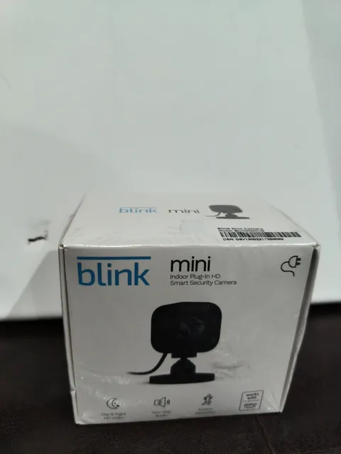 Blink Mini Indoor HD Smart Security Camera (Black) – Sealed,  New