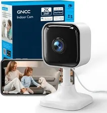 GNCC 2K Indoor Security Camera WiFi Pet Monitor Night Vision Motion Detection GC