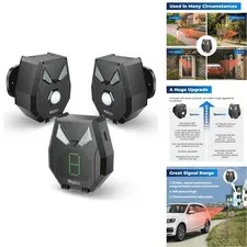 Wuloo Solar Wireless Driveway Alarm, Outdoor Motion Sensor Detector Alarms
