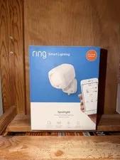 Ring Smart Lighting Spotlight Battery-Powered Outdoor Motion-Sensor Security
