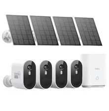 Aosu Solar Security Cameras Wireless Outdoor 4-Cam Kit 2K QHD Home Security Cam