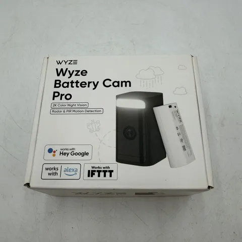 Wyze Battery Cam Pro 2k HDR Wireless Outdoor/Indoor Security Camera