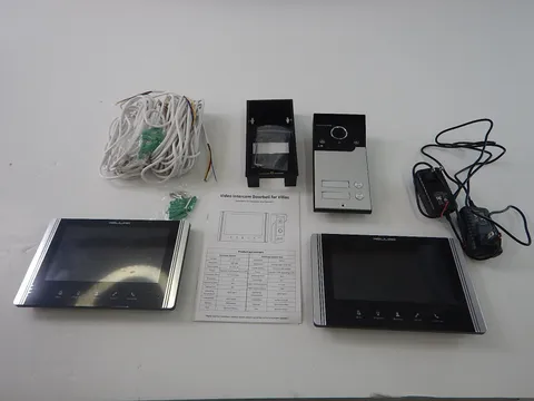 WOLILIWO Wired Video Intercom System, 7 Inch Ring Video Doorbell