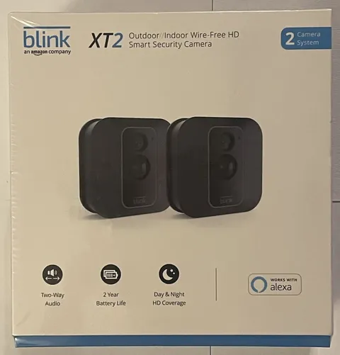 Blink XT2 2 Camera System - Wi-Fi 1080p Indoor/Outdoor Security - Sealed
