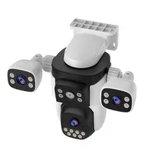 3-Lens PTZ Security Camera Outdoor Wireless WiFi