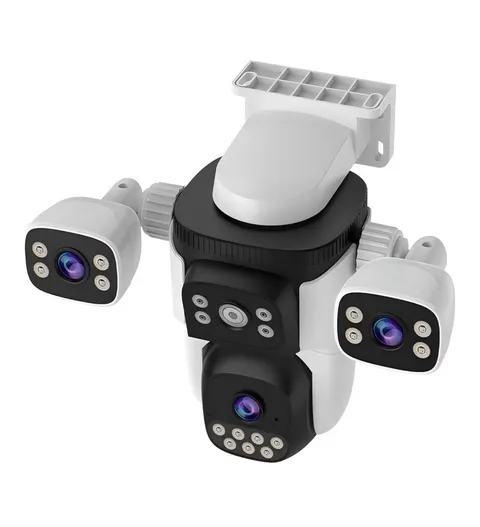 3-Lens PTZ Security Camera Outdoor Wireless WiFi