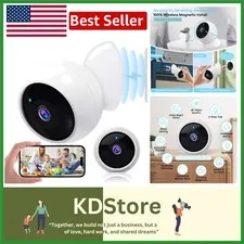 Wireless Magnetic Security Camera: 2K HD Quality & Long-Term Battery Efficiency
