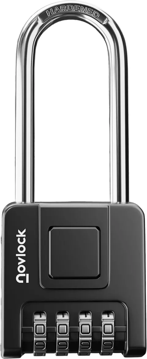 2.76 in Long Shackle Combination Lock Outdoor & Indoor Heavy Duty Weatherproof