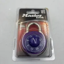 NIP Master Lock Purple Combination Padlock 1526D