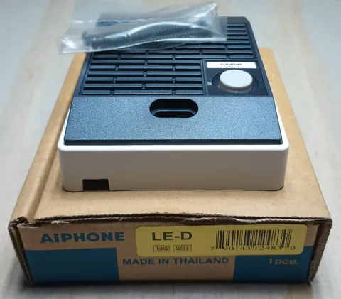 AIPHONE LED LE-D Surface Mount Door Station Kit - Plastic Cover, Push button