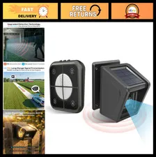 Wireless Solar Driveway Alarm - 1/2 Mile Range, Weatherproof, Dual Detection, DI