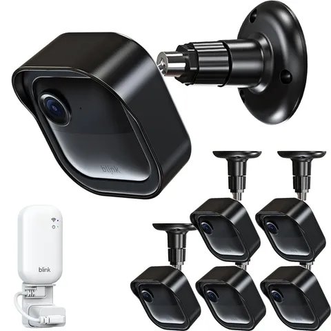 5 PACK Blink Outdoor Camera Mount with Sync Module Outlet Wall Mount, Black