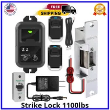 Access Control Electric Strike Door Lock Fail-Secure Kit System with Remote Cont