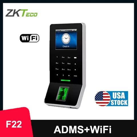 ZKTeco F22 TCP/IP WiFi Biometric Fingerprint Door Access Time Attendance w/ ADMS