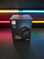 Philips Hue Secure Battery Outdoor Camera Black Smart Home Security NIB Sealed