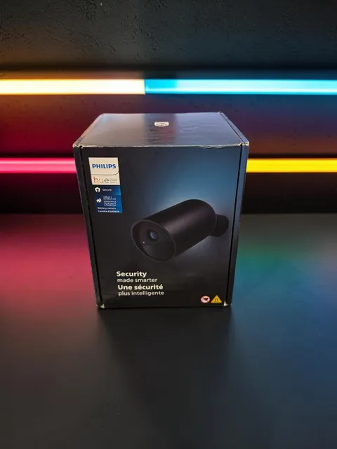 Philips Hue Secure Battery Outdoor Camera Black Smart Home Security NIB Sealed