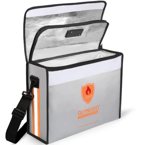 Fireproof Document Bag with TSA Lock - 17x12x5.5" Extra Large Fireproof Box f...