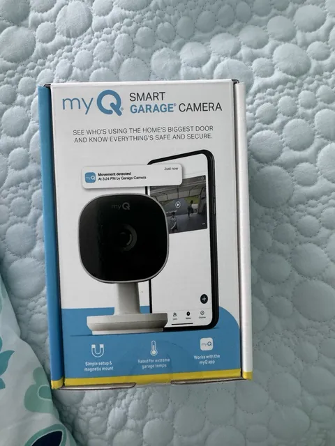myQ Smart Garage Security Camera Full HD 1080p Indoor Wi-Fi White USB Powered