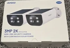 Wireless Outdoor Security Camera System - Solar Powered, Wi-Fi Connectivity