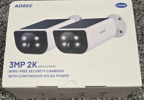 Wireless Outdoor Security Camera System - Solar Powered, Wi-Fi Connectivity