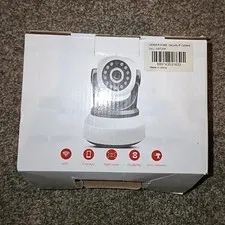 Lander Home AB720P Wi-Fi IP Security Camera White Night Vision Motion Detection