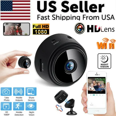 Mini Wireless Record Camera WiFi IP Home Security DVR Night Vision HD USB 1080P