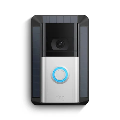 Ring Solar Charger for Battery Doorbells - Compatible with Video Doorbell 3, Vid