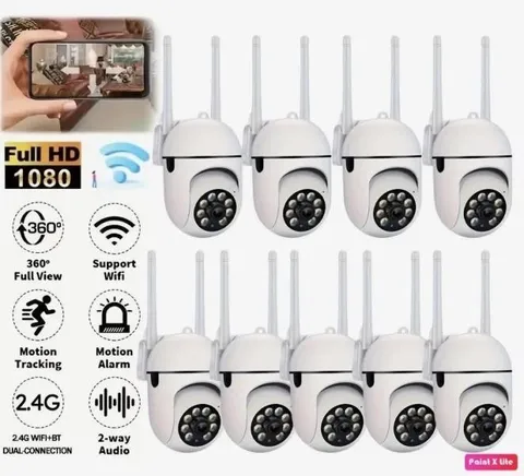 1080P Action Camera & Wireless Wi-Fi Security Cameras with Motion Detection