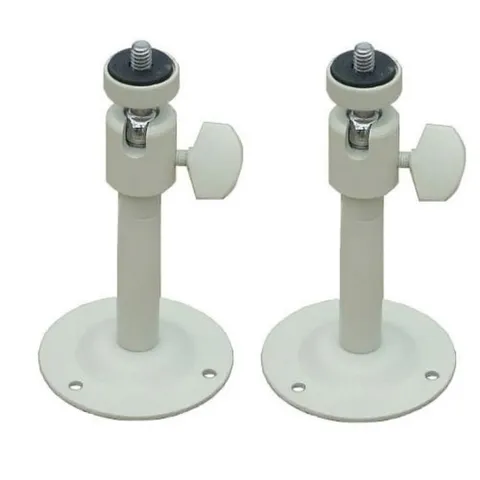 2 Pack 2-6 inch Adjustable Metal Brackets Pan Tilt Wall Ceiling Mounts for CC...