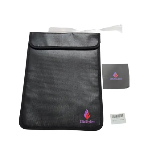 Eliteskytech Fireproof Waterproof Document Pouch Multi-Layer Storage NEW