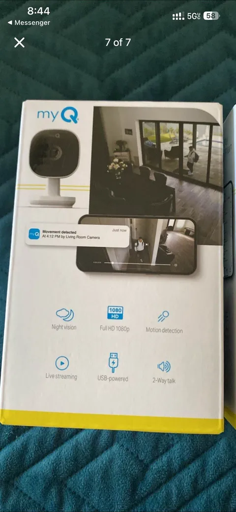 myQ 1080p Indoor Wi-Fi IP Camera 2-Pack Night Vision Motion 2-Way USB 