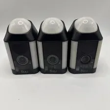 Ring SPOTLIGHT Cam PLUS Wired Outdoor Camera Lights and Siren Black