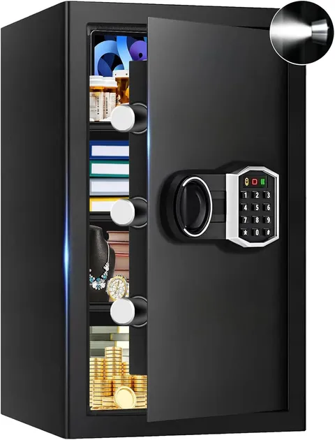 5.2 Cuft Large Safes for Home, Security Fireproof Safe Box with Programmable Key