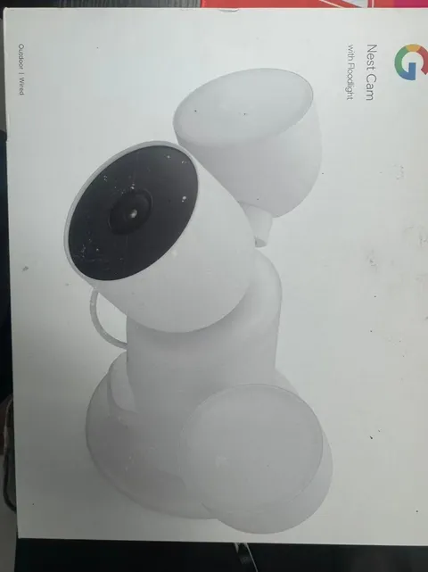 Google Nest Cam With Floodlight - Wired Outdoor Smart Security Camera open box