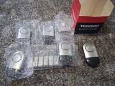 Toeeson Security 6 Alarms With Chime  For Doors & Windows Sensors New Open Box