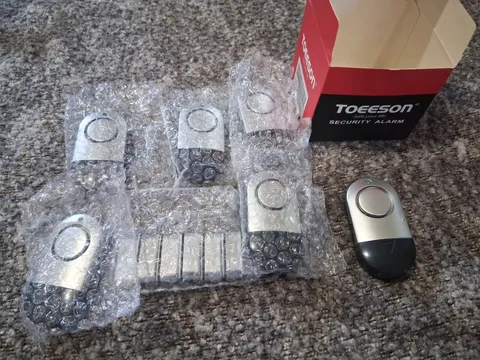 Toeeson Security 6 Alarms With Chime  For Doors & Windows Sensors New Open Box