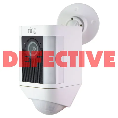 DEFECTIVE Ring Spotlight Cam Battery HD Security Camera with Two-Way Talk