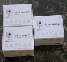 Blink Mini 2 1080p Security Camera with Mic - Lot of 3