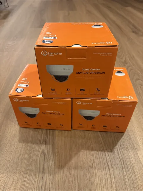 Hanwha Wisenet ANV-L7012R A-Series 4MP Dome IP Camera 3mm Fixed Lens, White