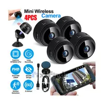 4x Wireless WiFi Mini Camera Small HD 1080P Portable Home Security