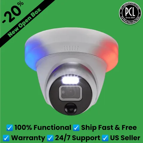 ✅ Swann Add-On NVR Flashing Light Dome Security Camera with Sensor Spotlight 4K✅