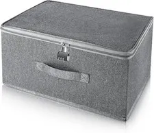 Lockable Storage Box, Organizer Bag Bins Case, Box with Lock, Boxes Storage, ...