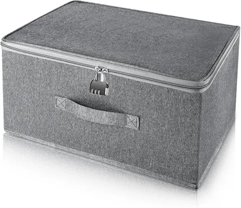 Lockable Storage Box, Organizer Bag Bins Case, Box with Lock, Boxes Storage, ...