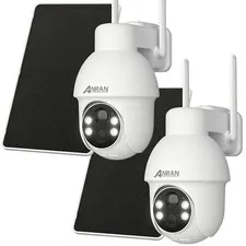 ANRAN 5MP Solar Security Camera Outdoor Wireless Motion Detectio IR Night Vision