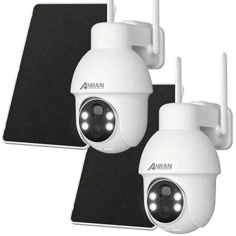 ANRAN 5MP Solar Security Camera Outdoor Wireless Motion Detectio IR Night Vision