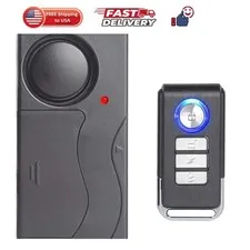 Wireless Vibration Alarm Anti-Theft Burglar Alarm 110db Loud Alert | For Bicy...
