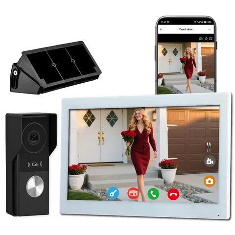 Smart Video doorbell intercom System videophone for Home with 10.1 inch Big T...